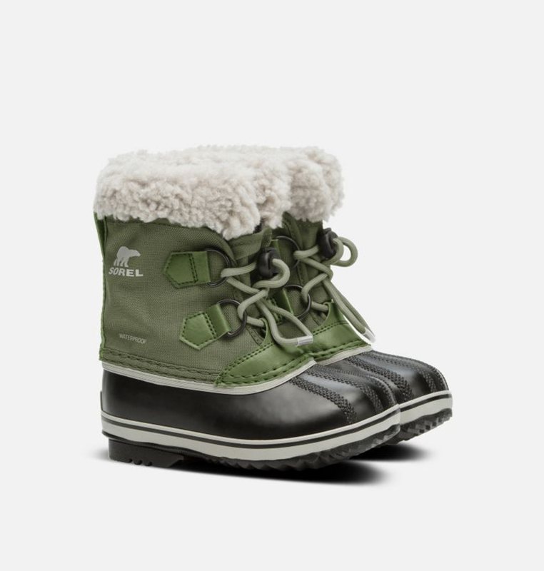 Sorel Barn Vinterkängor Gröna/Svarta - Childrens Yoot Pac™ Nylon - HDG-571304